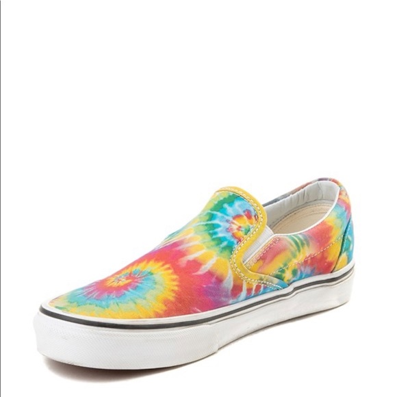Unisex Vans Slip On Tie Dye Skate Shoe Multi color - Picture 7 of 15